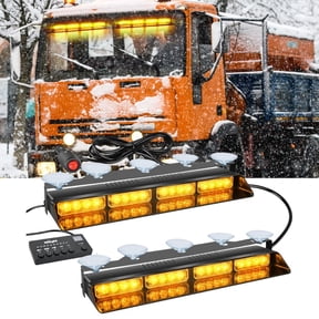 Nilight 12V LED Emergency Strobe Light Bar with Controller for Vehicles, Hazard Warning, High Visibility