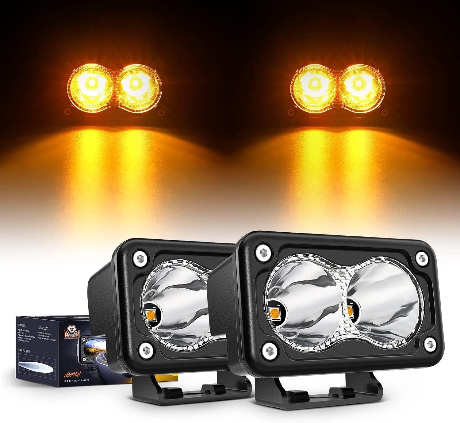 Nilight 3Inch Amber LED Light Pods, 2PCS 10W Super Spot Fog Light Auxiliary Driving Lamp Built-in EMC for Motorbike SUV ATV Truck Boat Tractor Forklift, 5 Years Warranty - Walmart.com Nilight 3Inch Amber LED Light Pods, 2PCS 10W Super Spot Fog Light Auxiliary Driving Lamp Built-in EMC for Motorbike SUV ATV Truck Boat Tractor Forklift, 5 Years Warranty - Walmart.com