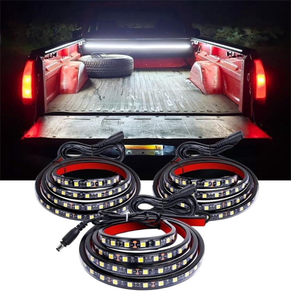 3PCS 60 Bed Light Strip 270 LED With On/Off Switch Blade Fuse For Pickup Trucks