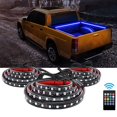 thumbnail image 1 of Nilight 3Pcs 60inch RGB Truck Bed Light Strip Kit 270 Led Neon Accent Lights with RF Remote On Off Switch Splitter Extension Cable for Cargo Pickup Truck Camper RV SUV Boat, 1 of 7