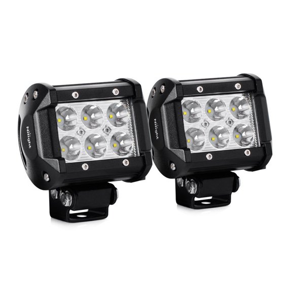 Nilight 4 Inch 6000K Fog Light fits SUV, Boat 12V 18W 1260 Lumen 2 Piece