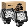 thumbnail image 1 of Nilight Led Pods 2Pcs 18W 1260LM Spot Off Road Lights Super Bright Driving Fog Boat Lamp Work Lighting Bar for Trucks Van Camper Wagon Car Pickup Golf Cart ATV UTV SUV Boat 4x4, 1 of 7
