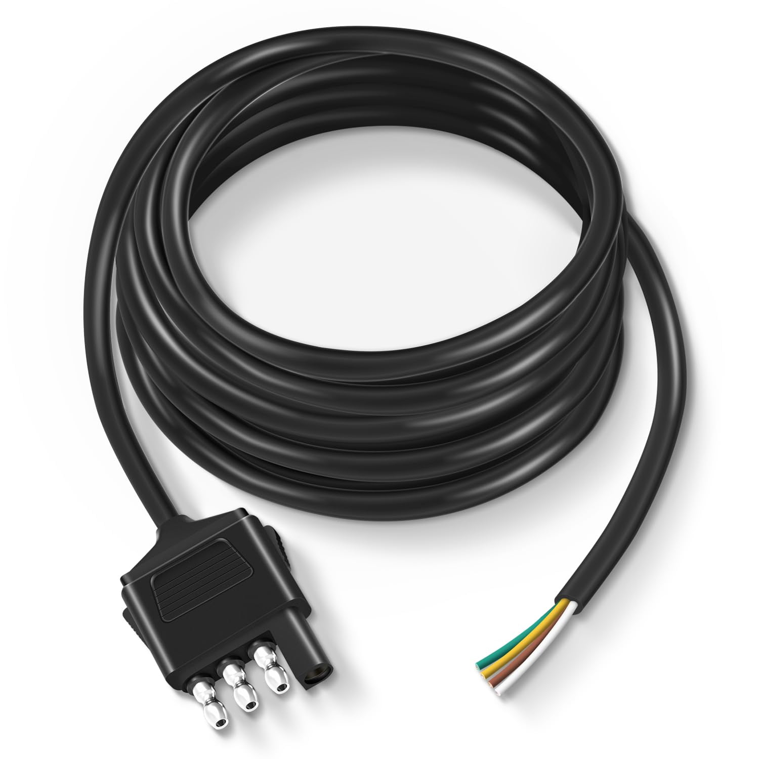 Reese Trailer Light Wiring Harness End Connector 8ft Jacketed Cable Reese Trailer Light Wiring Harness End Connector 8ft Jacketed Cable
