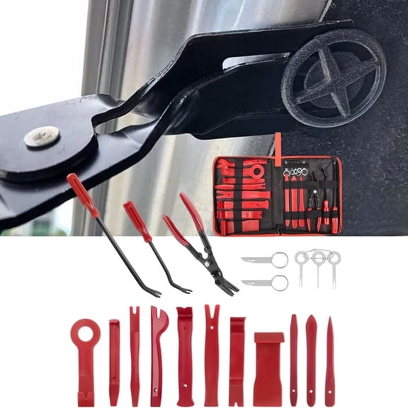 40Pcs Auto Trim Removal Tool Set,Car Panel Audio Removal Tool Clip Plier Upholstery Remover Removal Tool Precision Hook and Pick Set Car Film Scraper