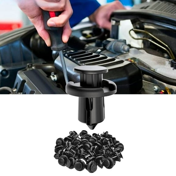 Nilight 40Pcs Nylon Front Bumper Push-Type Retainer Clips-91503-SZ3-003 10mm Compatible with Honda and Acura Car Push Retainer Kit