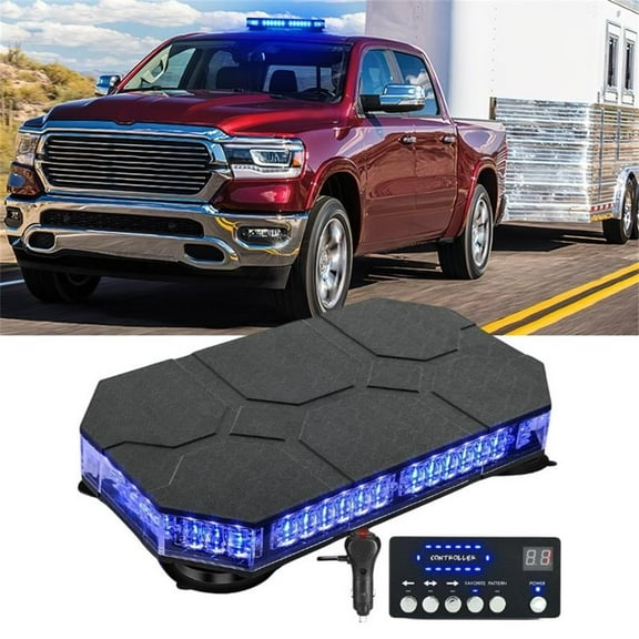 Nilight 42 Led Roof Top Strobe Lights Hazard Emergency Safety Warning Led Flashing Light Bar w/Control Panel Magnetic Mount 12V 24V Car Truck Tractor Snow Plow Construction Vehicles