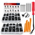 Nilight 480pcs Car Retainer STF9 Clips & Fastener Remover with 12 Most