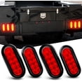 thumbnail image 1 of Nilight 4pcs Trailer Truck Lights LED Sealed RED 6" Oval Stop Turn Tail Marine Waterproof for Jeep RV Truck Boats, 1 of 8