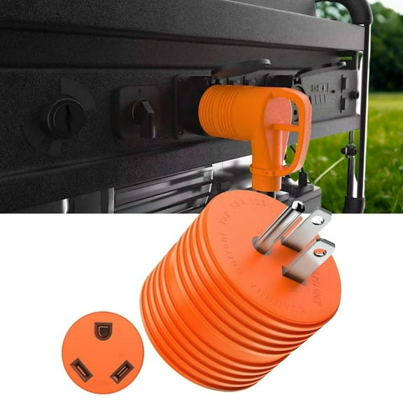 Nilight 15 to 30A RV Power Adapter 110V Heavy Duty Plug 5-15P to TT-30R 15A Male Plugs to 30A Female Receptacle for Generator Camper Caravan