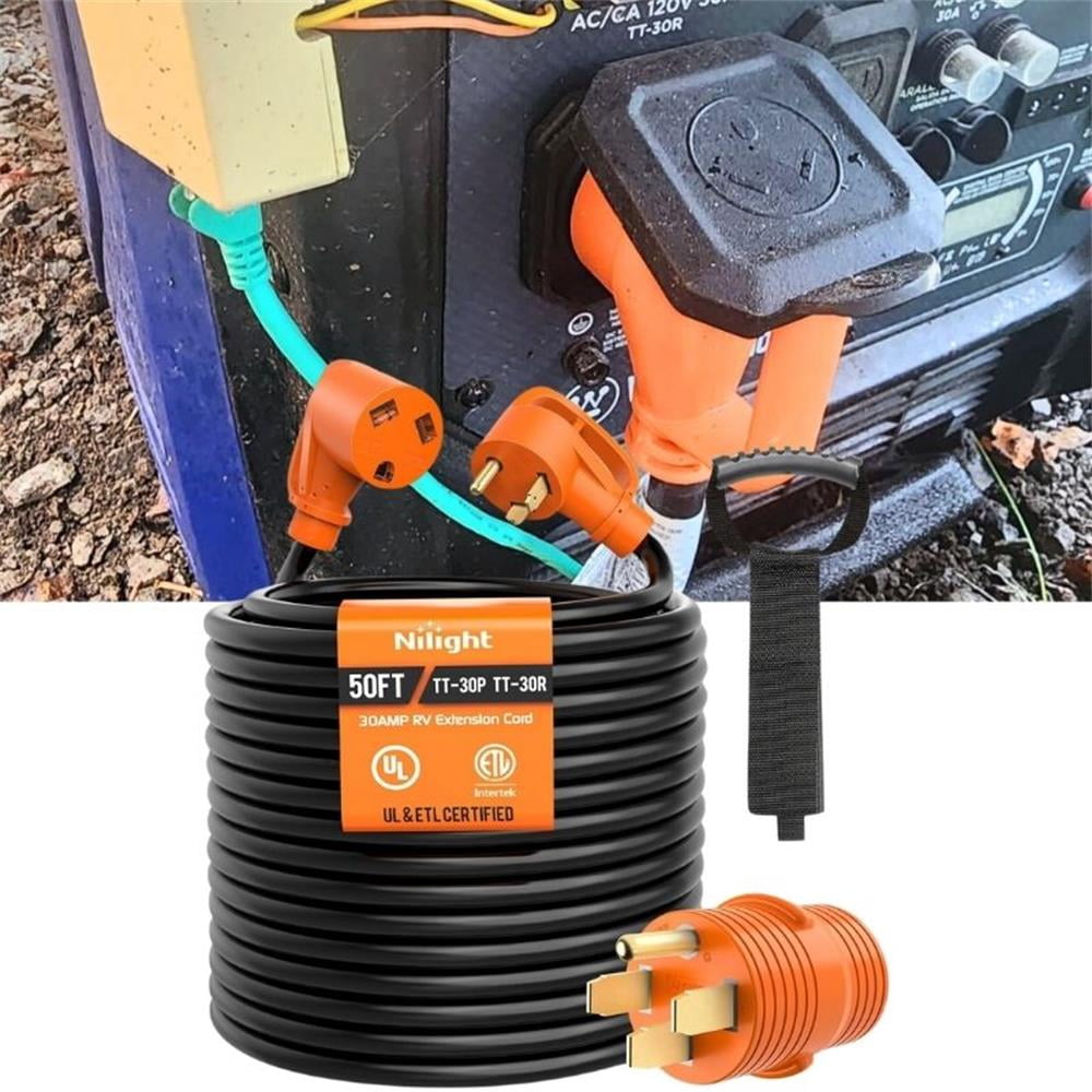 50 foot 30 Amp Power Cord Yellow RV main image 1