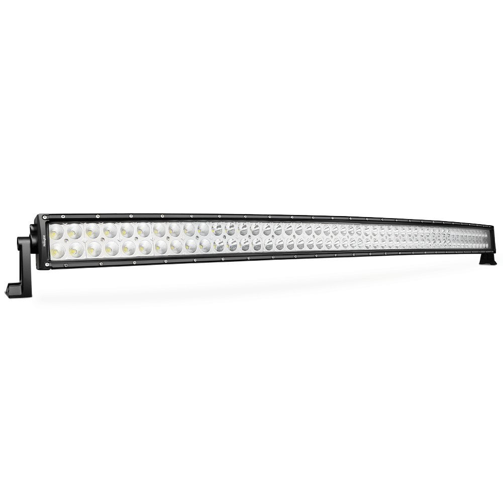 Nilight 50Inch 288w Curved LED Work Light Driving Fog Lamp LED Light Bar Offroad Lighting for SUV UTE ATV Truck 4x4 Boat, 2 years Warranty