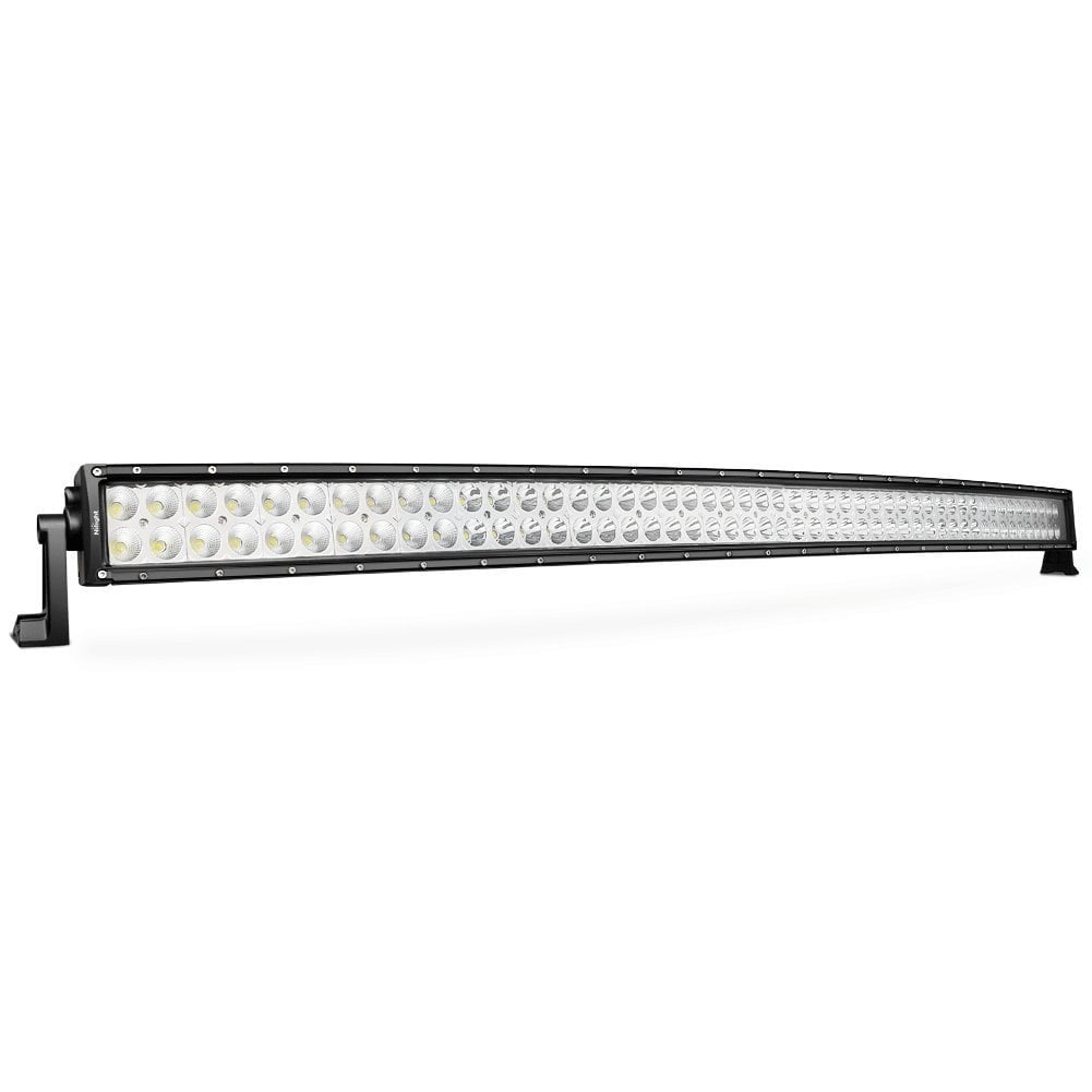 Nilight 50Inch 288w Curved LED Work Light Driving Fog Lamp LED Light Bar Offroad Lighting for SUV UTE ATV Truck 4x4 Boat, 2 years Warranty