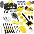thumbnail image 1 of Nilight 52PCS Car Detailing Kit Auto Cleaning Tools Wash Set with Storage Carry Bag Home Use for Interior Exterior Deep Clean Polish Car Care Windshield Dashboard Seat Air Vents Wheels Tires, Yellow, 1 of 9