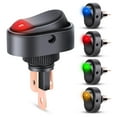 thumbnail image 1 of Nilight 5PCS LED Lighted Rocker Switch 12V Illuminated ON Off Toggle Switches 30A 3Pin SPST Oval Shaped 12mm Hole Red Yellow Blue Green for Car Truck RV Motorcycles Marine Boats, 1 of 8