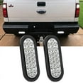 thumbnail image 1 of Nilight 6inch Oval Trailer Tail Light 2Pcs White 24Led Back Up Reverse Light w/Flush Mount Grommets Plugs IP67 Waterproof for 12V Truck ATV UTV Trailer Bus RV Camper, 1 of 7