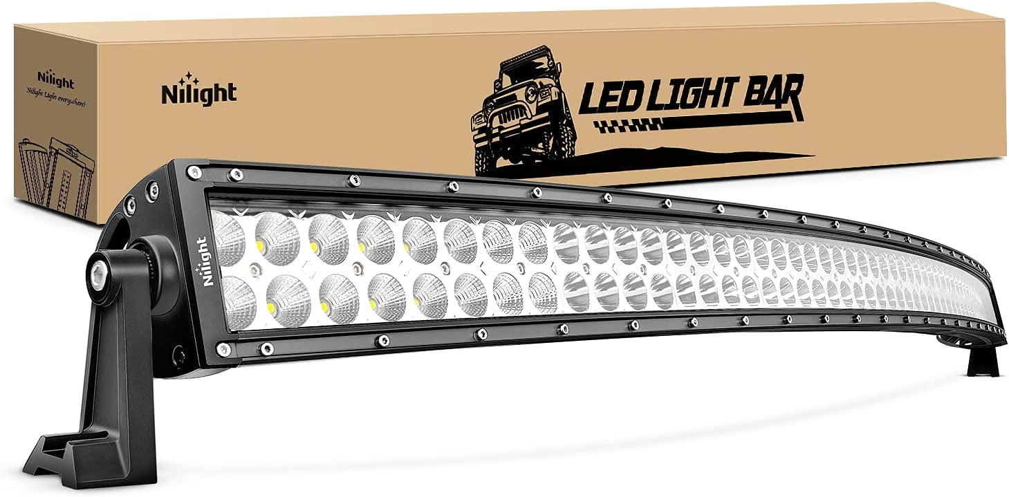 LED Light Bar Nilight 52Inch 300W Curved Spot Flood Combo LED Driving Lamp Off Road Lights LED Work Light for Trucks Boat Jeep Lamp