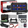 thumbnail image 1 of Nilight 8 Gang Switch Panel System Circuit Control Relay System Fuse Wiring Harness Automatic Dimmable ON Off LED Switch Pod for 12V Cars Trucks Campers SUV, 2 Years Warranty,Blue, 1 of 9