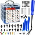 thumbnail image 1 of Nilight 860Pcs Car Push Retainer Clips & Auto Fasteners Assortment -26 Most Popular Sizes Nylon Bumper Fender Rivets with 10 Cable Ties and Fasteners Remover for Toyota GM Ford Honda Chevy, 1 of 8
