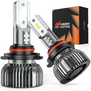 Nilight 9005 LED Headlight Bulbs 350% Brighter, HB3 LED High Beam Mini Size LED Headlight Conversion Kit 6000K Cool White 2-Pack
