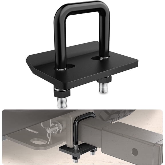 Nilight Trailer Hitch Tightener for 2 inch Trailers Hitches Anti Rattle Heavy Duty Steel with Rubber Anti-Rust Triple Protective Matte Black