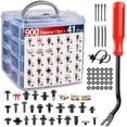 thumbnail image 1 of Nilight 941Pcs Car Push Retainer Clips Auto Fasteners Kit Included 30 Sizes Nylon Bumper Fender Rivets Door Trim Panel Clips with 1 Fasteners Remover 10 Cable Ties for Toyota GM Ford Honda Chevy, 1 of 7