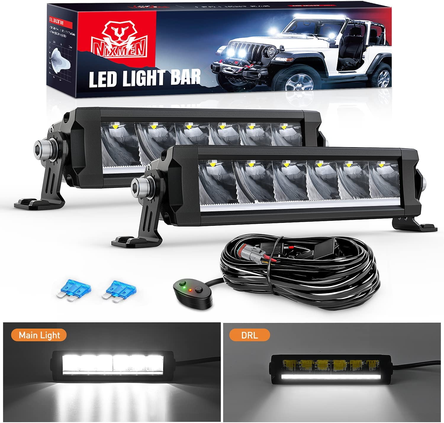 HEISE Single Row Slimline LED Light Bar - 9-1/4