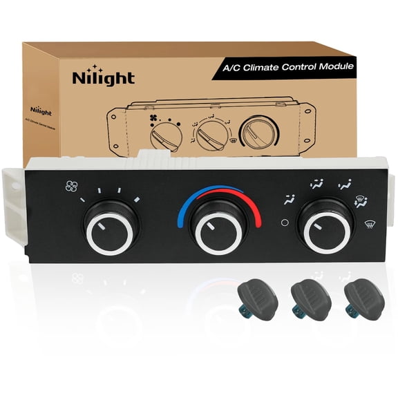 Nilight A/C Heater Climate Control Module Panel Compatible with 2001 2002 2003 2004 2005 2006 2007 2008 2009 2010 2011 2012 2013 2014 Chevy Express Truck Replacement Air Conditioning Control Module