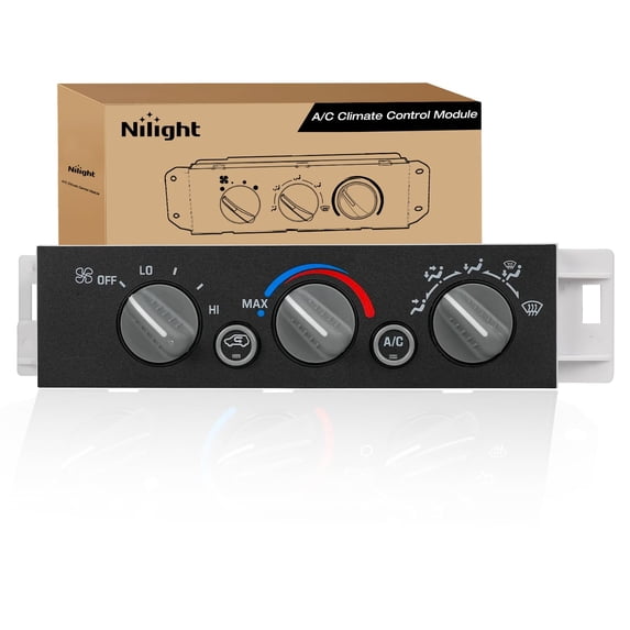 Nilight A/C Heater Climate Control Module Switch Compatible with 1996 1997 1998 1999 2000 2001 2002 Chevy GMC C1500 2500 3500 K1500 Truck Replacement Air Conditioning Panel