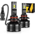 thumbnail image 1 of Nilight A9 9005 LED Headlight Bulbs, 100W 20000lm 9005 LED High Beam 700% Super Brightness 9005 / HB3 LED Headlights Conversion Kit, High Beam 6000K Cool White 2-Pack, 1 of 6