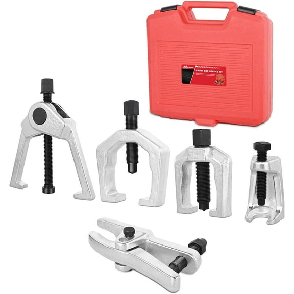 Nilight Ball Joint Separator, Pitman Arm Puller, Tie Rod End Tool, 5-in-1 Front End Service Set for Easy Removal, Splitter Removal Kit