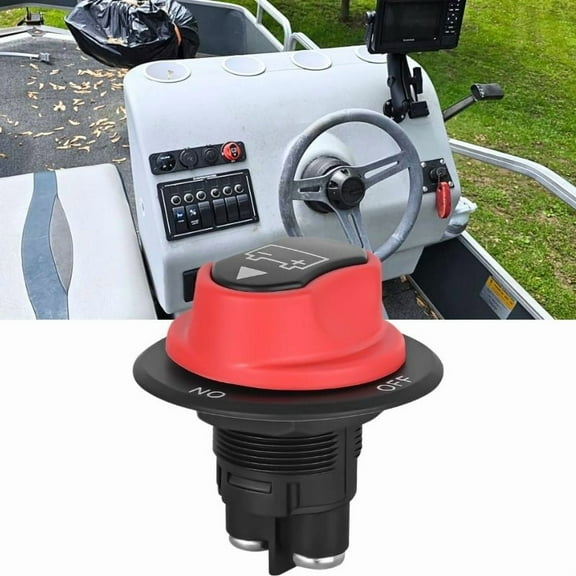 Battery Isolator Selector Switch for Boat,Waterproof Battery Master Disconnect Switch Power Cut/Shut Off Kill Switch DC 50A for Car Marine Yacht RV ATV Vehicles