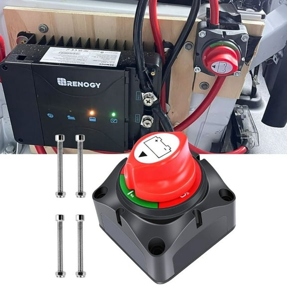 Nilight Battery Switch 12-48V Waterproof Heavy Duty Battery Power Cut Master Switch Disconnect Isolator for Car Vehicle RV and Marine Boat (on/off)