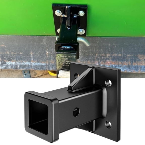 Hitch Wall Mount, Bolt-On Receiver Tube Adapter, 2 Inch Opening Hitch Receiver Plate Tube, Bumper Trailer Hitch Receiver, Universal Towever Hitch Extender