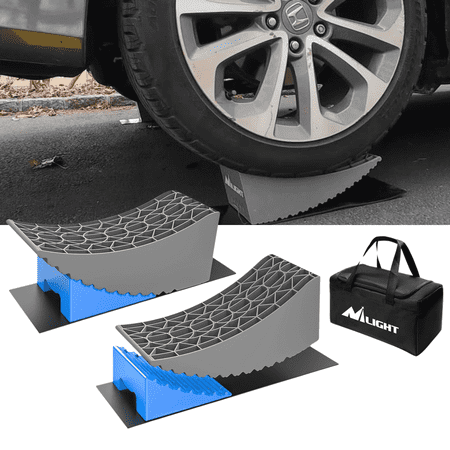 Nilight 2 Pcs 6" Camper Leveling Blocks , RV Wheel levelers for Single Dual Axle Travel Trailers