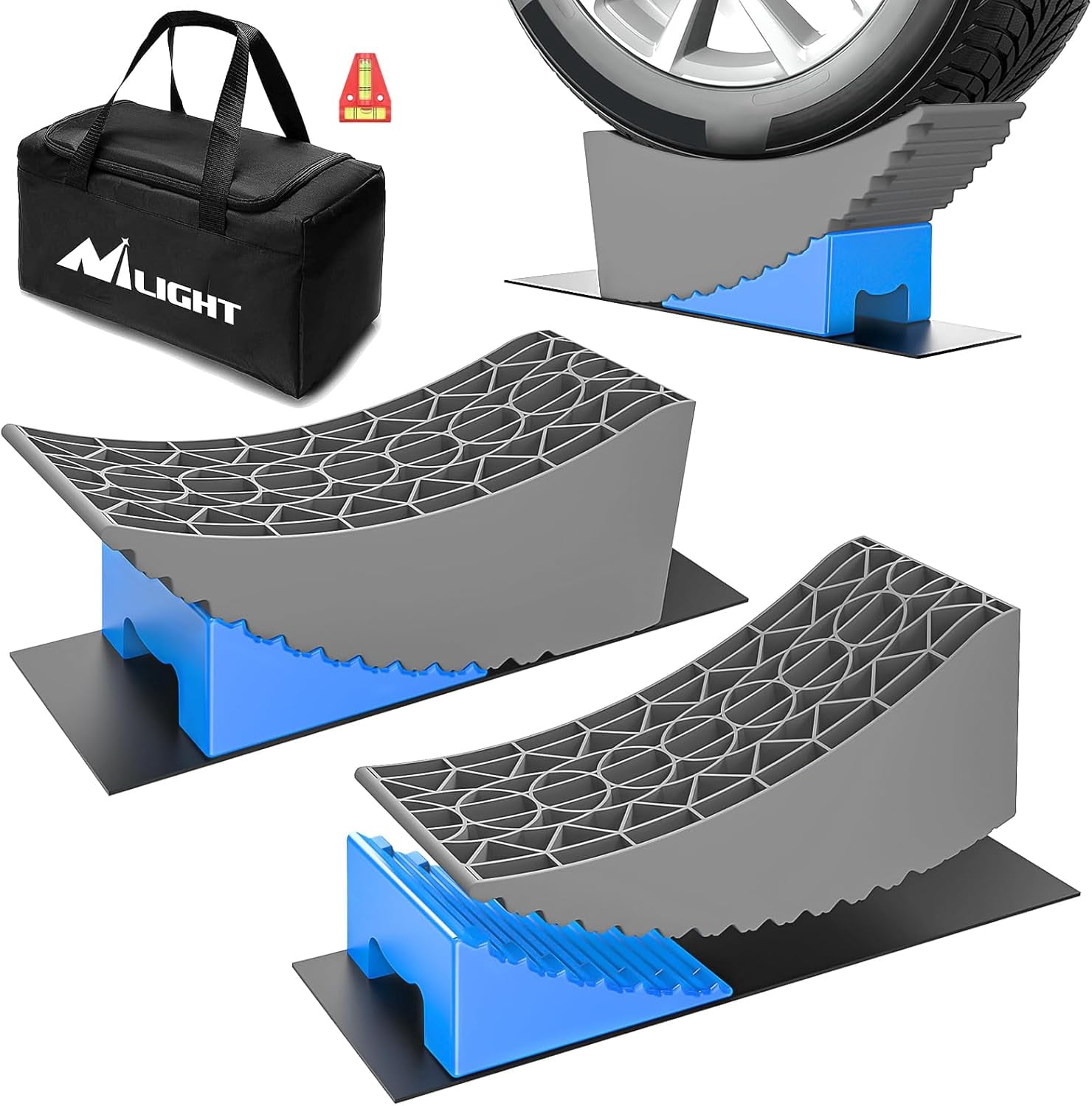 Nilight Camper Leveling Blocks 6 Inch, RV Wheel levelers for Single ...