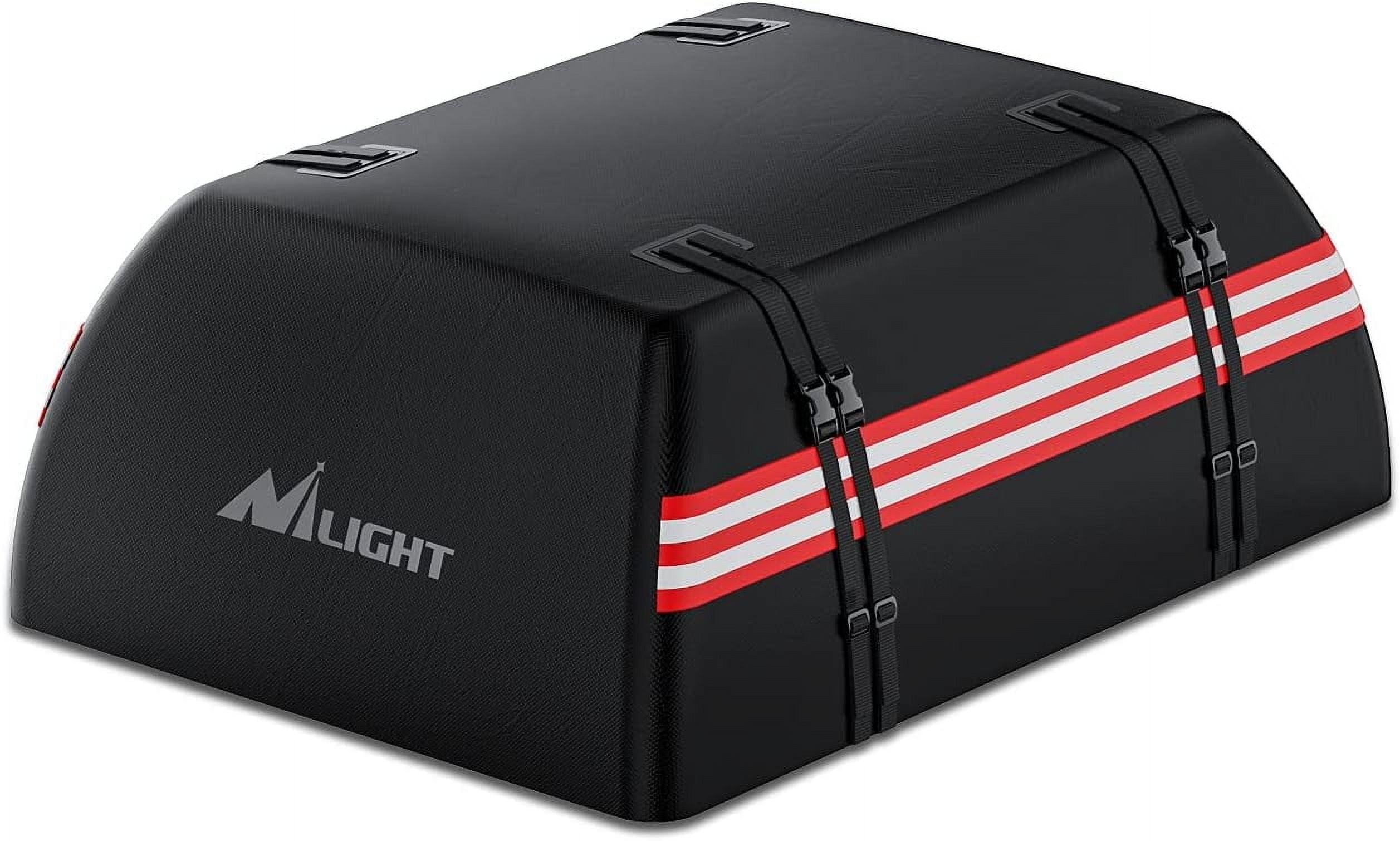 Nilight Car Roof Bag 15 Cubic Feet Waterproof Rooftop Cargo Carrier