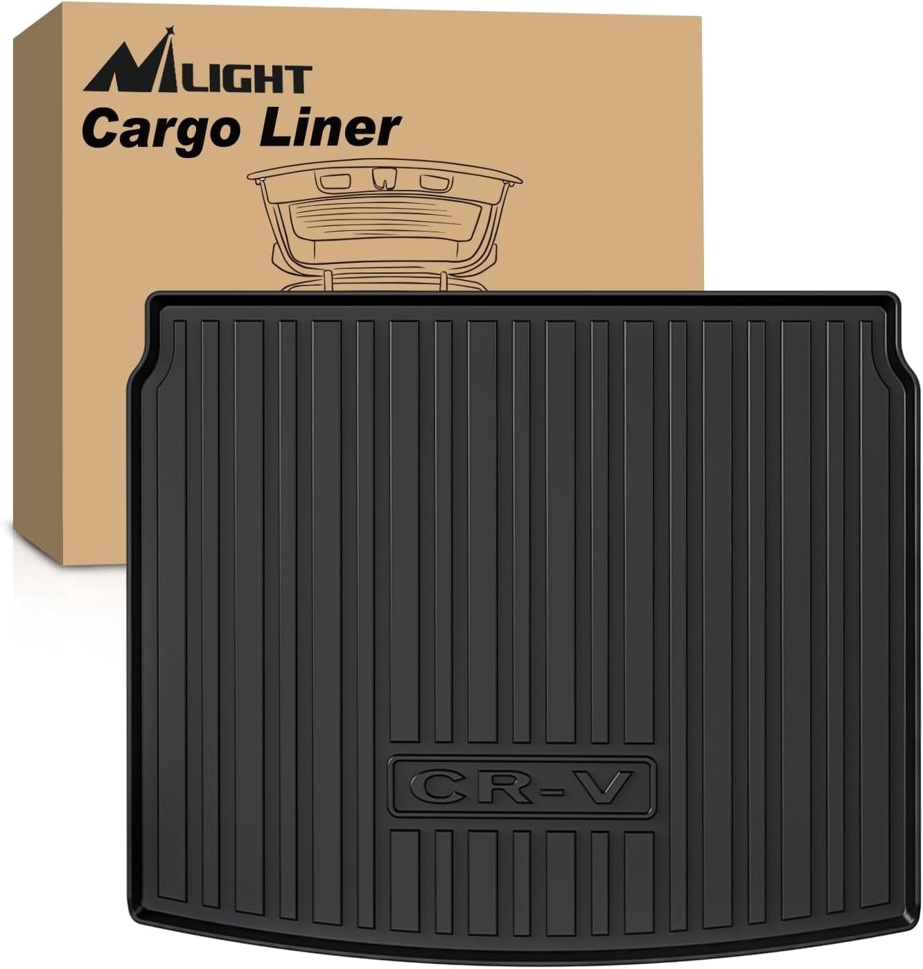 Nilight Cargo Mats for Honda CRV CR-V Upper Position only (Not for Hybrid) 2023 2024 2025 All Weather Protection Heavy Duty Cargo Liners