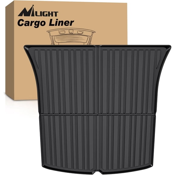 Nilight Cargo Mats for Tesla Model Y 5 Seat 2020 2021 2022 2023 2024 2025 All Weather Protection Heavy Duty Cargo Liners