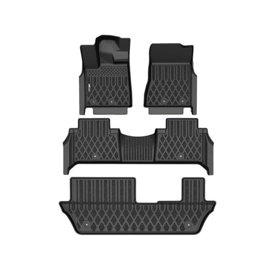 Nilight Custom Fit TPE Floor Mats for Nissan Armada 8-Seat & Infiniti QX80 20252026, All-Weather Heavy Duty Interior Floor Liners