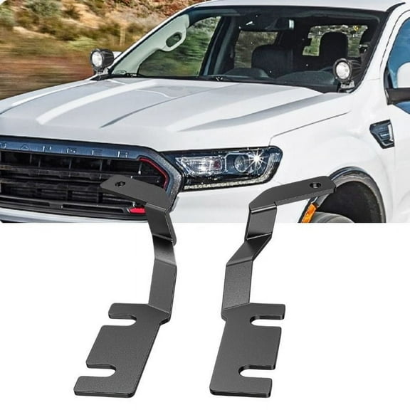 Nilight Ditch Light Brackets Hood Hinges Mount Bracket Kit for Auxiliary Offroad LED Pod Light Work Lights Compatible with Ford Ranger 2019 2020 2021 2022 2023 2024