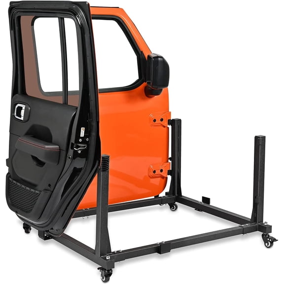 Nilight Door Storage Rack Movable Cart Door Holder Sliding Bracket Hanger Compatible with 2007-2022 Wrangler JK JL & Gladiator JT, 2 Years Warranty