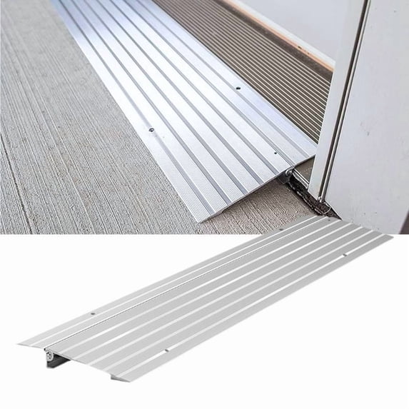 Nilight Door Threshold Ramp, 1 Inch Rise, Portable Aluminum Silver ...