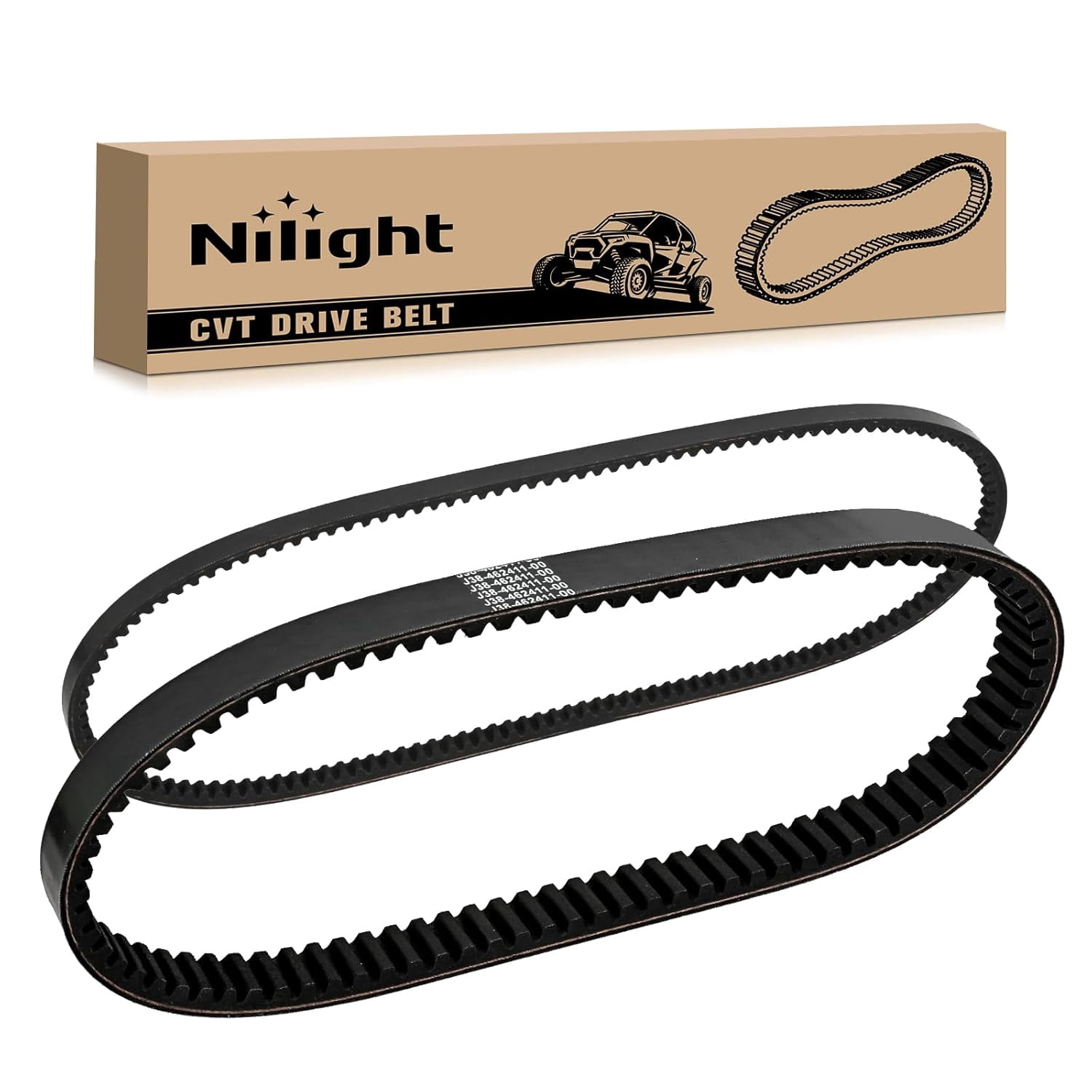 Nilight Drive Belt Starter Generator Belt for Yamaha J55-G6241-00 J55-H1173-00 Golf Cart Clutch Drive Belts for Yamaha G2 G5 G8 G9 G11 G14 G16 G29 4 Cycle Gas Carts Replaces J38-81173-00 JN6-H1173-00