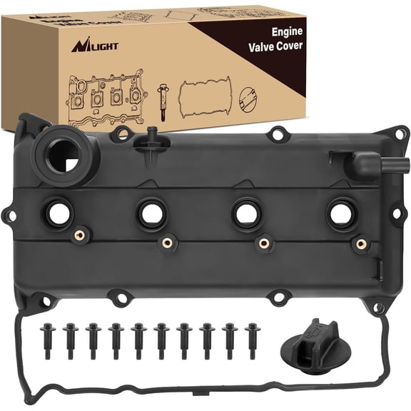 Nilight Engine Valve Cover Set for Nissan Altima S SL 2002 2003 2004 2005 2006, Base 2002-2004 2006, for Sentra S 2004, Engine Valve Cover for Sentra SER, SER Spec V 2002-2006, 2.5L (Bolts Included)