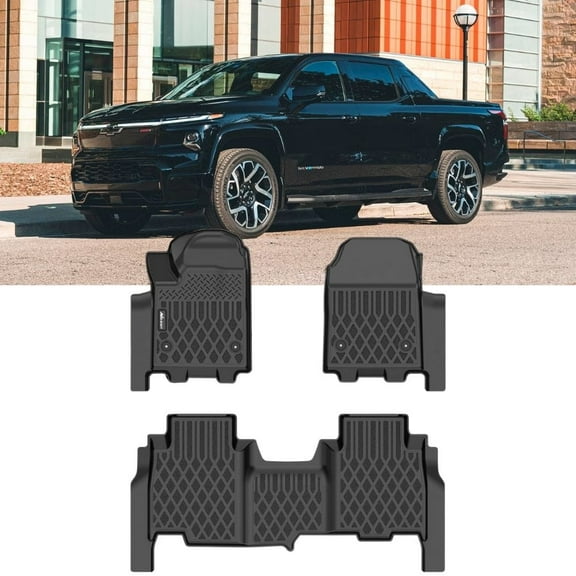 Nilight Floor Mats for Chevy Chevrolet Silverado EV RST Only 2024 2025 2026 (Not Fit WT/LT) All Weather Custom Fit Heavy Duty Floor Liners