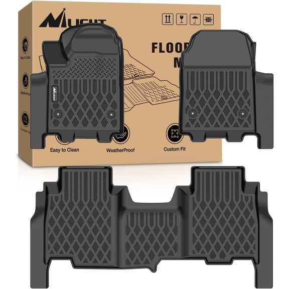 Nilight Floor Mats for Chevy Chevrolet Silverado EV RST Only 2024 2025 (Not Fit WT/LT) All Weather Custom Fit Heavy Duty Floor Liners