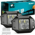 thumbnail image 1 of Nilight Flush Mount LED Pod Lights 2PCS 4.7 Inch 4LED Flood Beam Bumper Light LED Offroad Driving Lights Backup Reverse Light LED Work Light Grill Mount Light for Truck ATV UTV, 2 Years Warranty, 1 of 8
