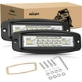 thumbnail image 1 of Nilight Flush Mount LED Pods 2PCS 6 Inch 60W LED Work Light Flood Spot Beam Combo Backup Driving Lights Fog Lamp Reverse Grill Mount Lighting for Offroad 4x4 Truck SUV, 1 of 9
