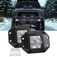 thumbnail image 1 of Nilight Flush Mount Led Pod Lights 2PCS 4.7inch 4Led Flood Beam Bumper Light Led Offroad Driving Lights Backup Reverse Light Work Light Grill Mount Light for Truck ATV UTV, 1 of 7