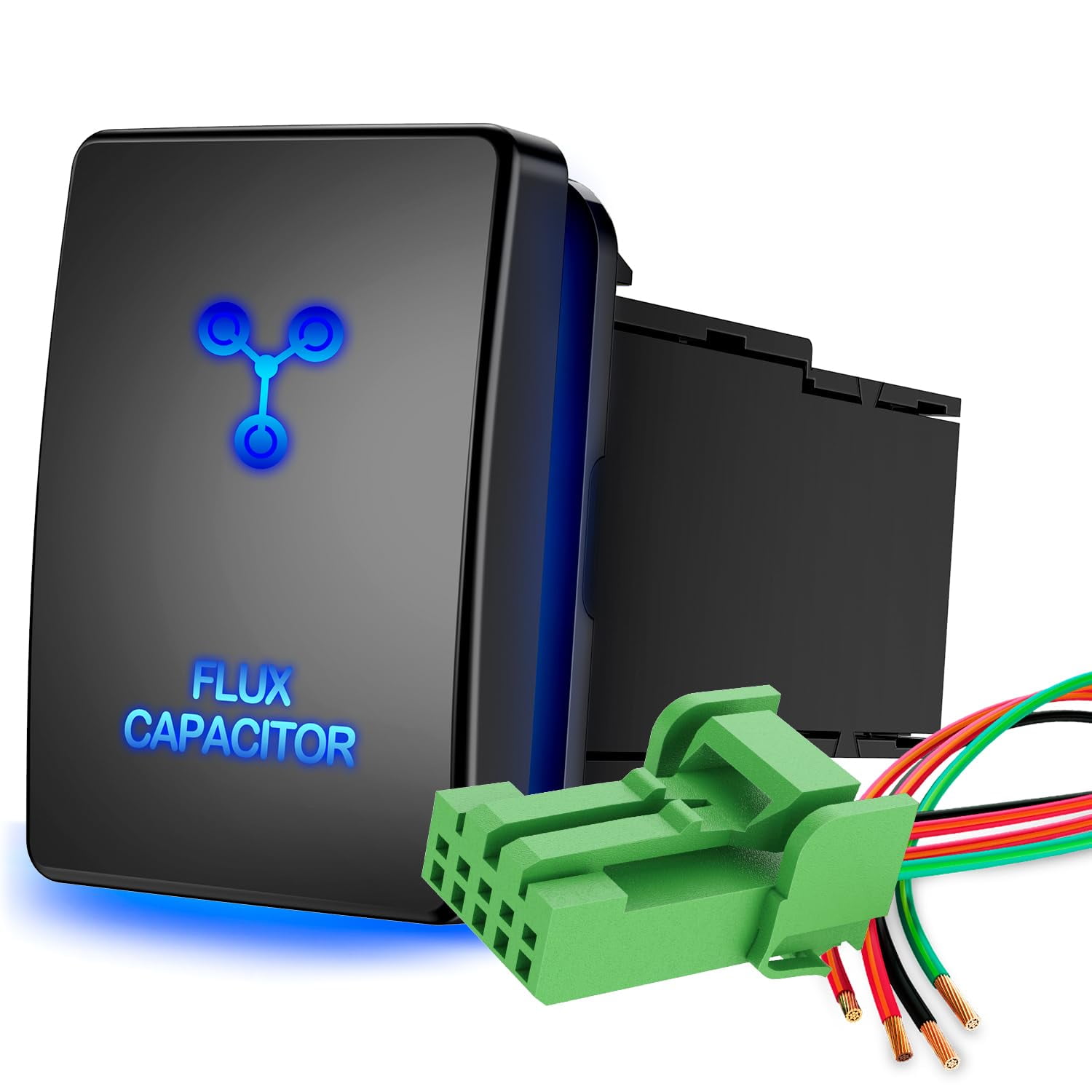 Nilight Flux Capacitor Push Button Switch 12V ON Off Switches with ...